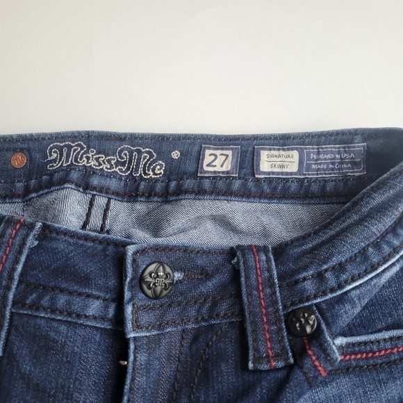 Mis me blue jeans size 27 low rise Y2K style - Picture 8 of 8